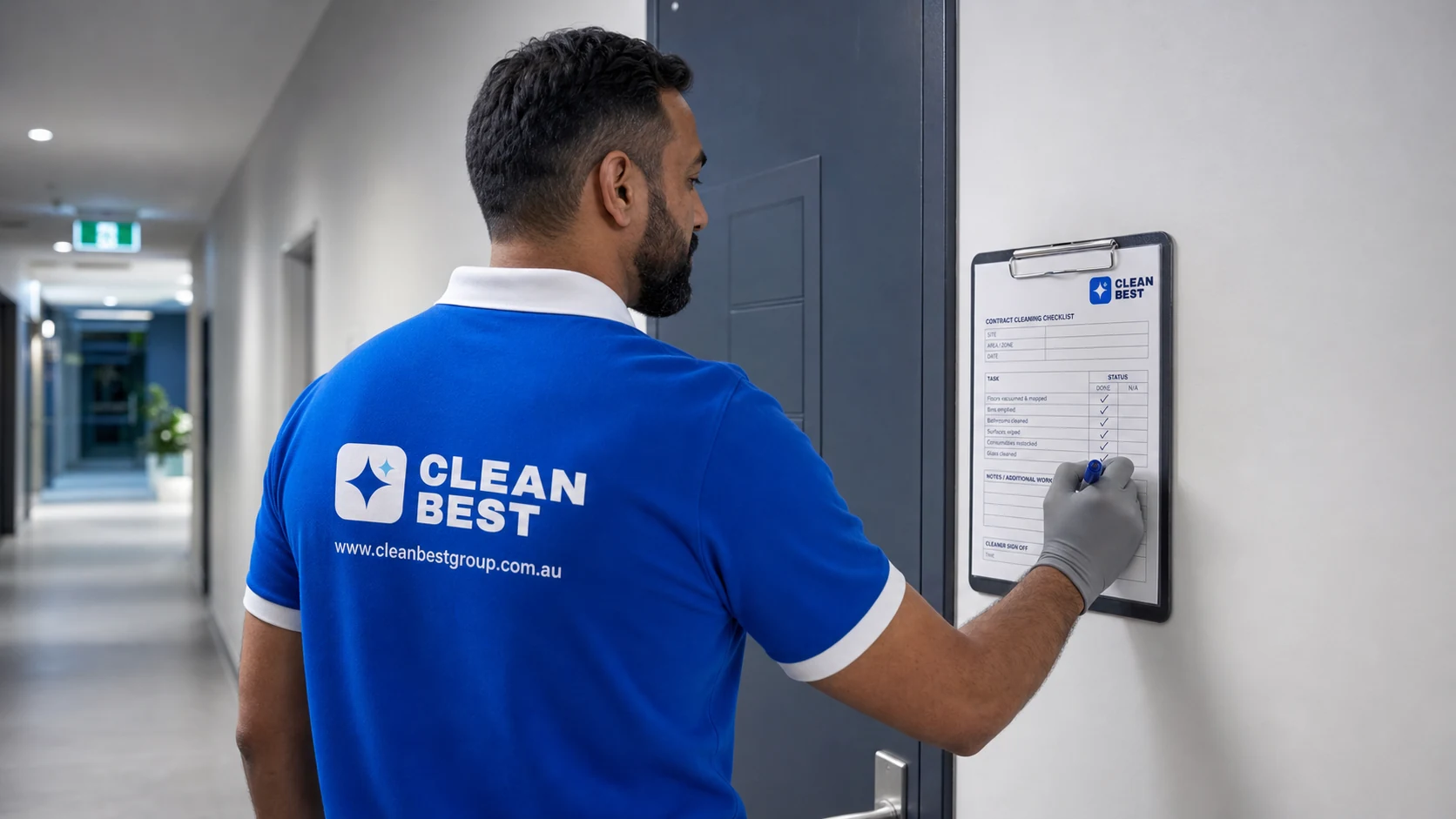 Documented commercial cleaning contractor review for premises in Sutherland